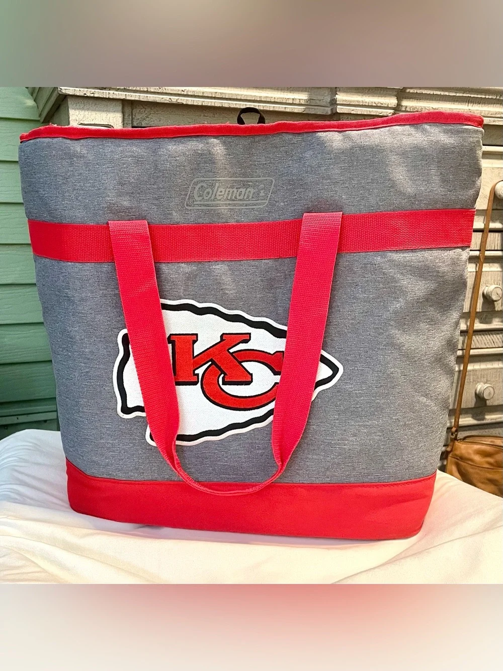 Kansas City Chiefs Coleman Cooler Tote Bag - NFL - Large - Awesome Condition